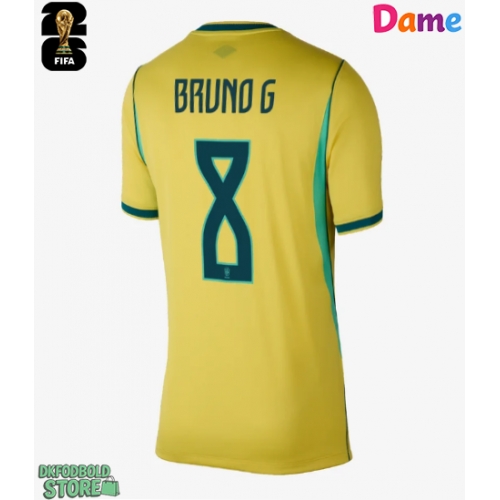 Brasilien Bruno Guimaraes #8 Replika Hjemmebanetrøje Dame VM 2026 Kortærmet